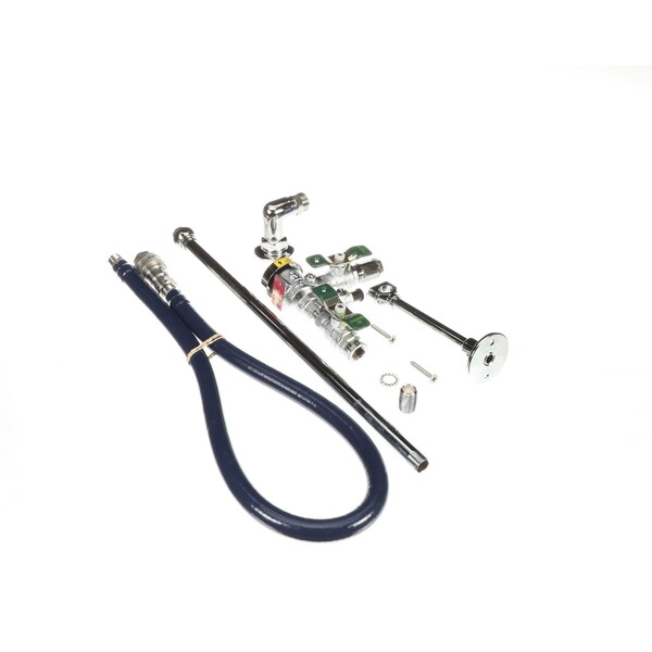 T&S Brass Hose Reel Connector Kit Inlet Elbow Riser Vacuu 0RKSK Zoro